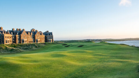 Trump International Golf Links, Doonbeg, 18th Green and Lodge, Co Clare_master